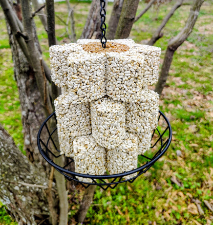 Stackable Birdseed Flower Patty
