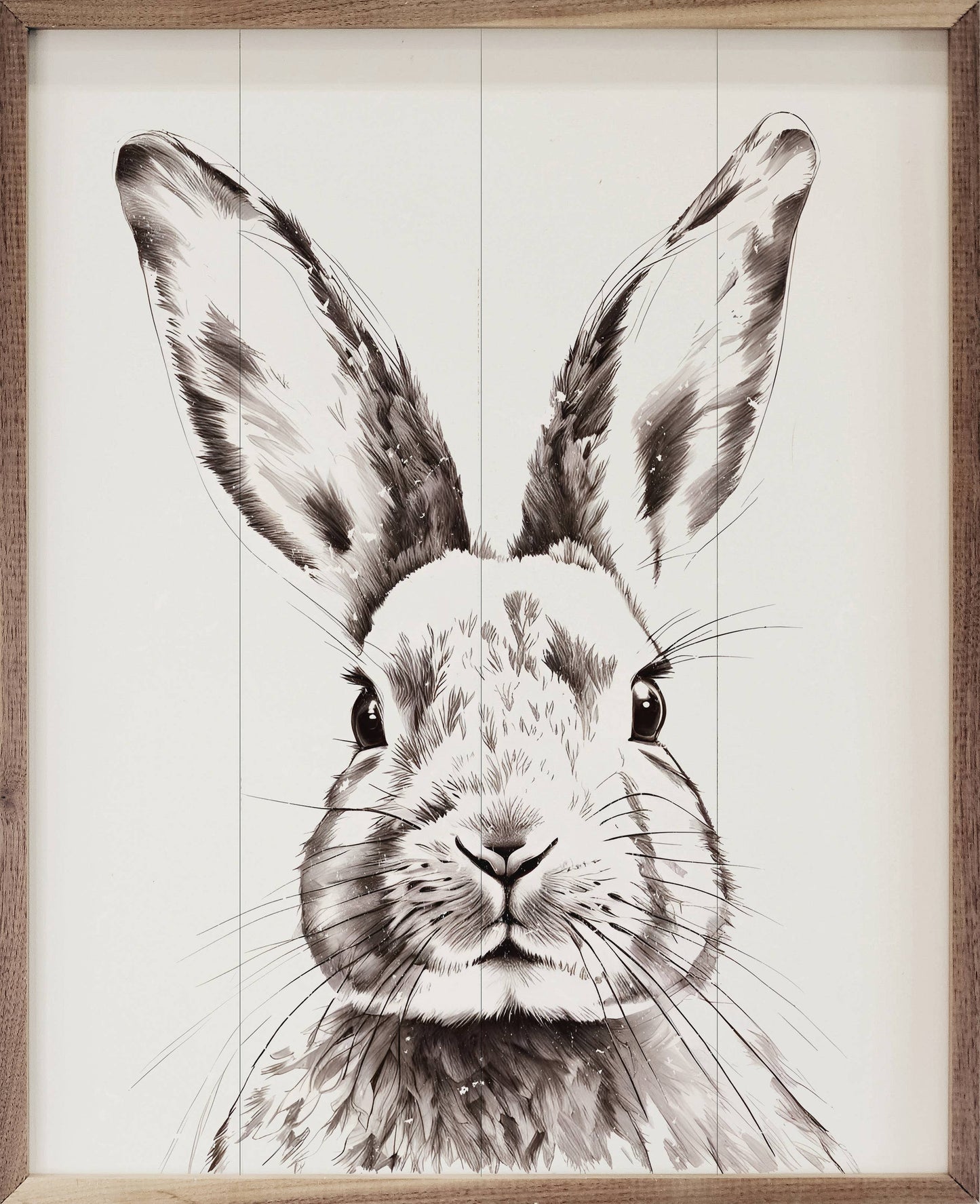 Simple Rabbit White 8x10