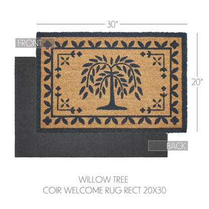 Willow Tree Coir Rug Rect 20x30