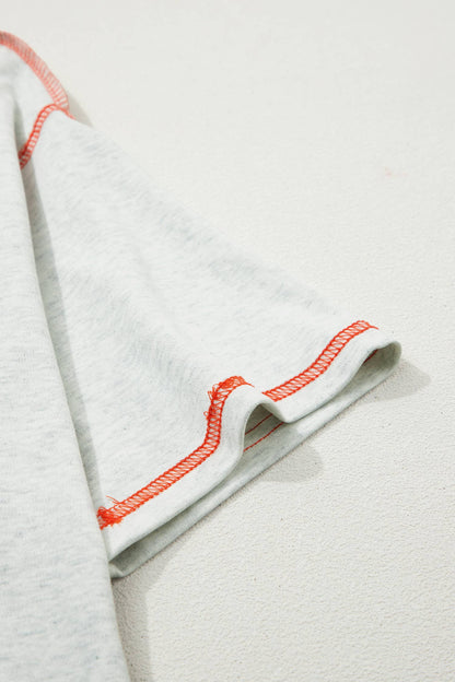 Game Day Reversible Mock neck Contrast-Stitched Tee