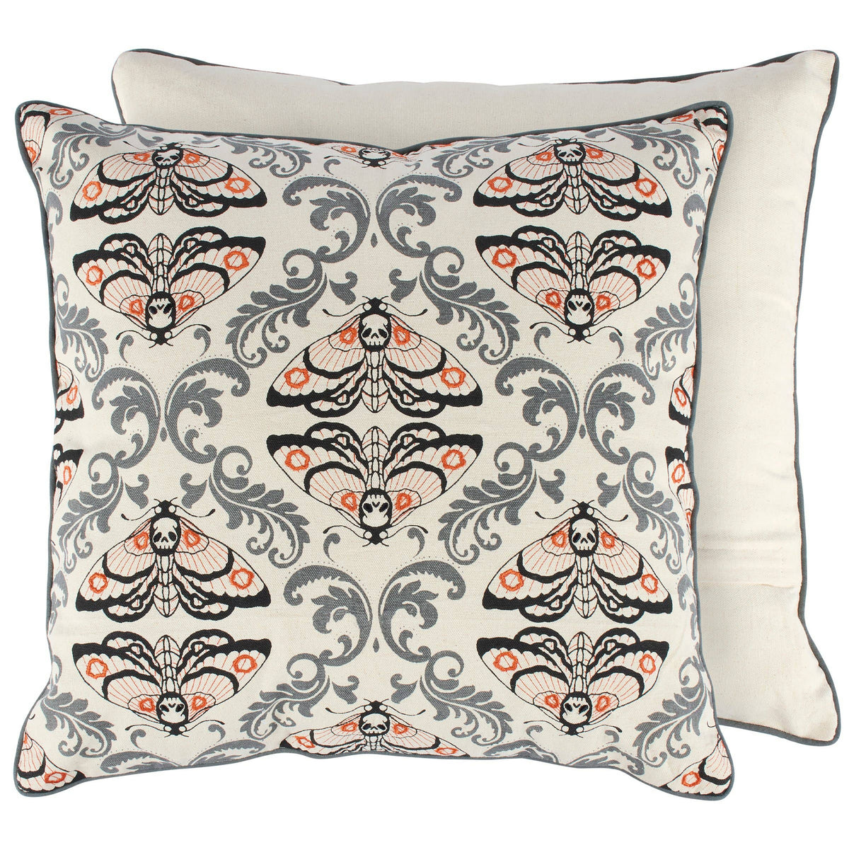 Moth Skull Pillow
