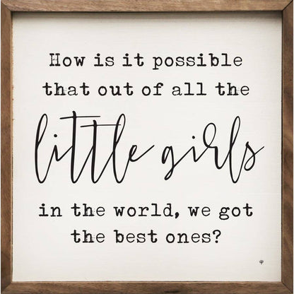 Little Girls Best Ones White