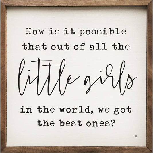 Little Girls Best Ones White