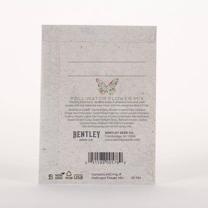 Help Pollinators Kraft Butterfly - Pollinator Wildflower Seed Packets