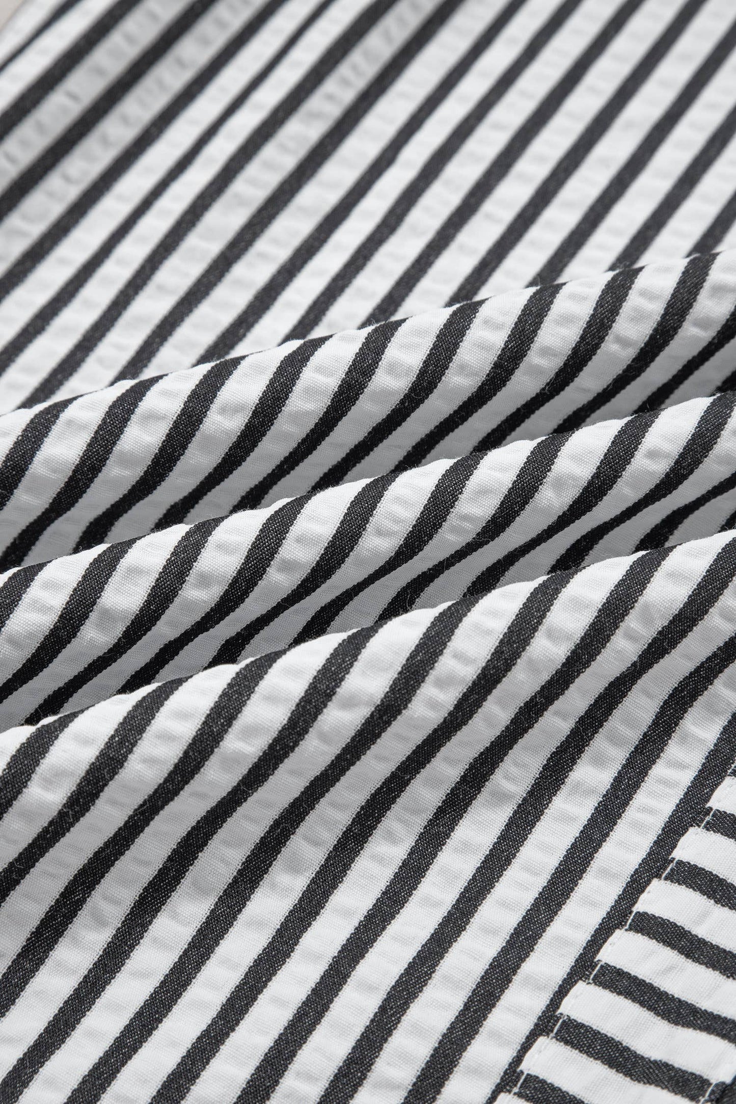 Stripe Wide Leg Casual Pants (S-4X)