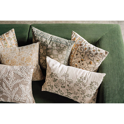 Celosia Block Print Pillow 18 x 18 inch