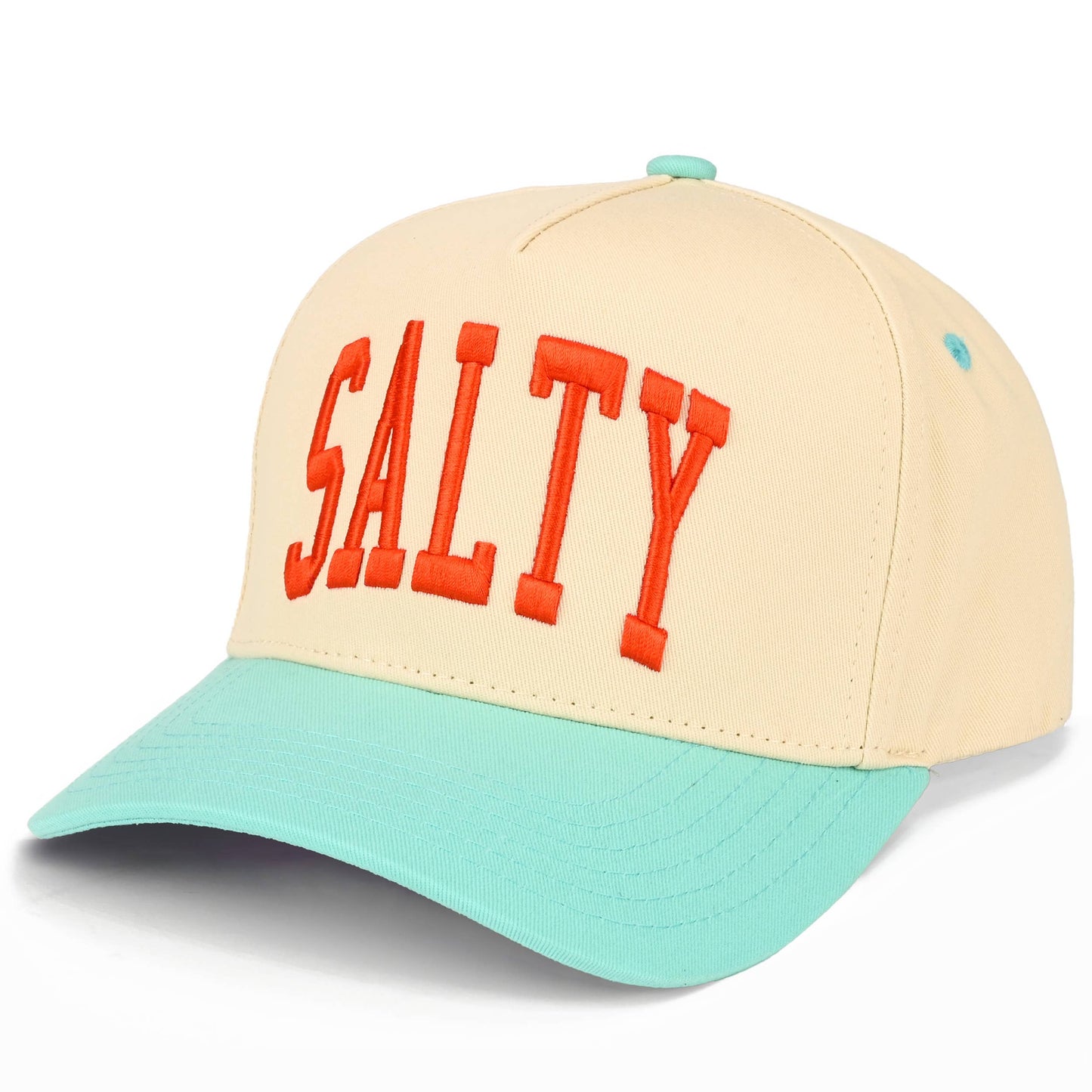 SALTY Letter Embroidered on Two Tone Trucker Hat