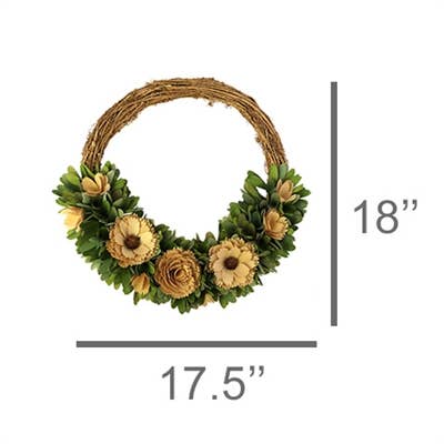 Wood Shaving Wreath - Lrg - Naturals