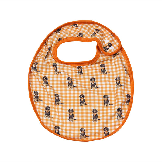 Bluetick Coonnhound Gingham TN Bib