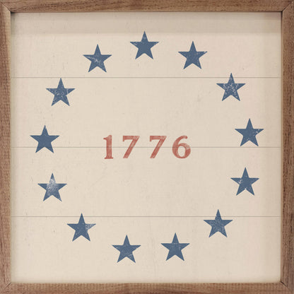 1776 With Stars White