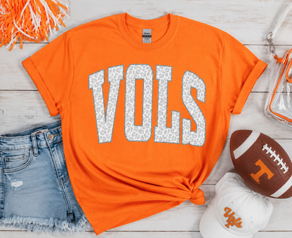 White Leopard VOLS Gildan Unisex Fit Tee