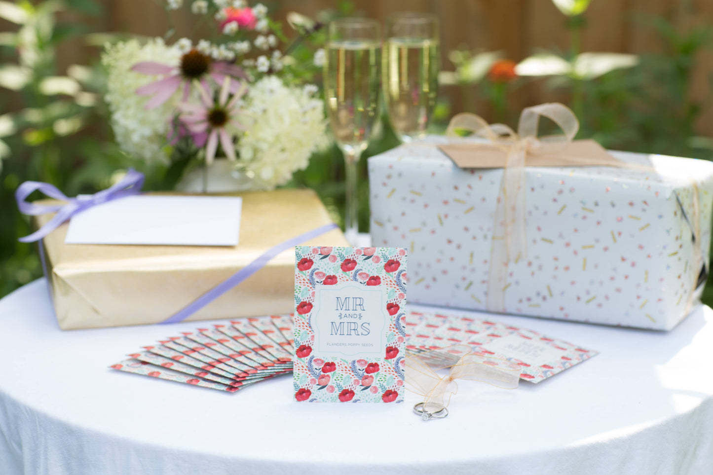 Mr. and Mrs. Wedding - Poppy Seed Packets