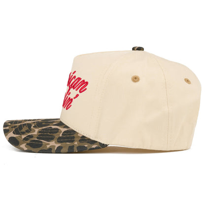 C.C AMERICAN DARLIN' Letter on Two Tone Trucker Hat