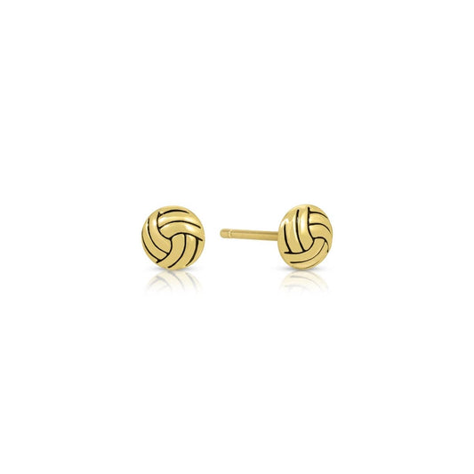 Minimalist Volleyball Stud Sports Earrings