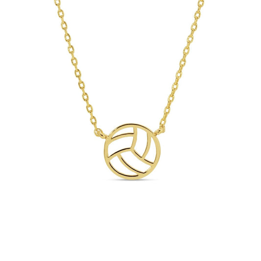 Game Day Minimalist Volleyball Sports Necklace