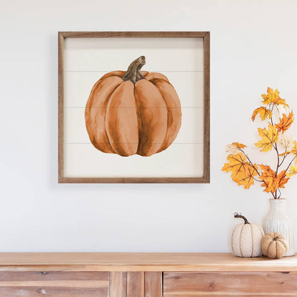 Watercolor Orange Pumpkin