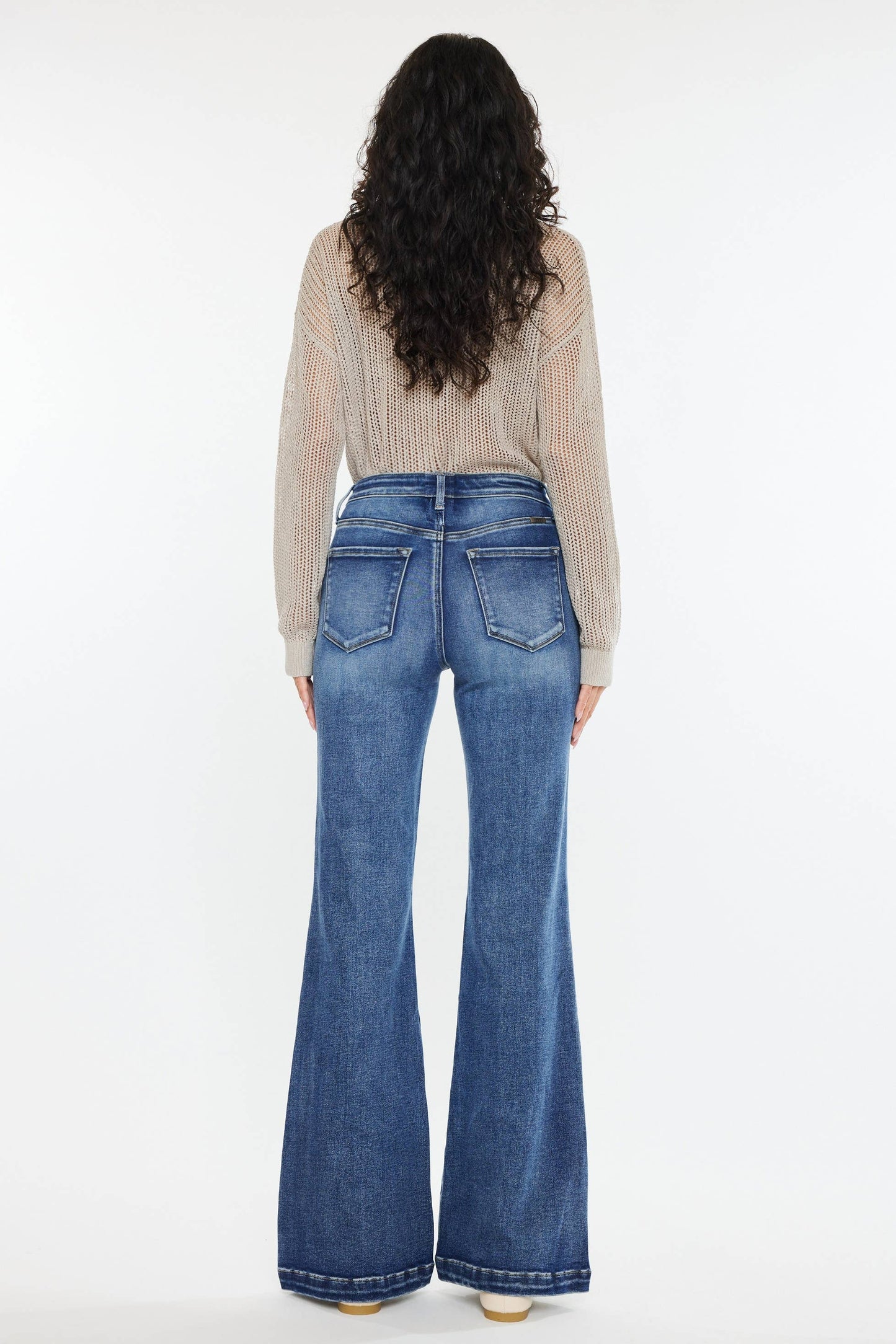 SUNRISE HIGH RISE WIDE LEG FLARE JEANS
