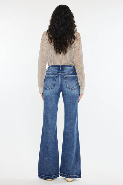 SUNRISE HIGH RISE WIDE LEG FLARE JEANS