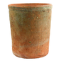 Rustic Terra Cotta Cylinder - Lrg - Antique Red