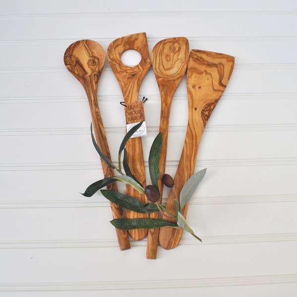 Olive Wood Cooking Spoon Gift Set