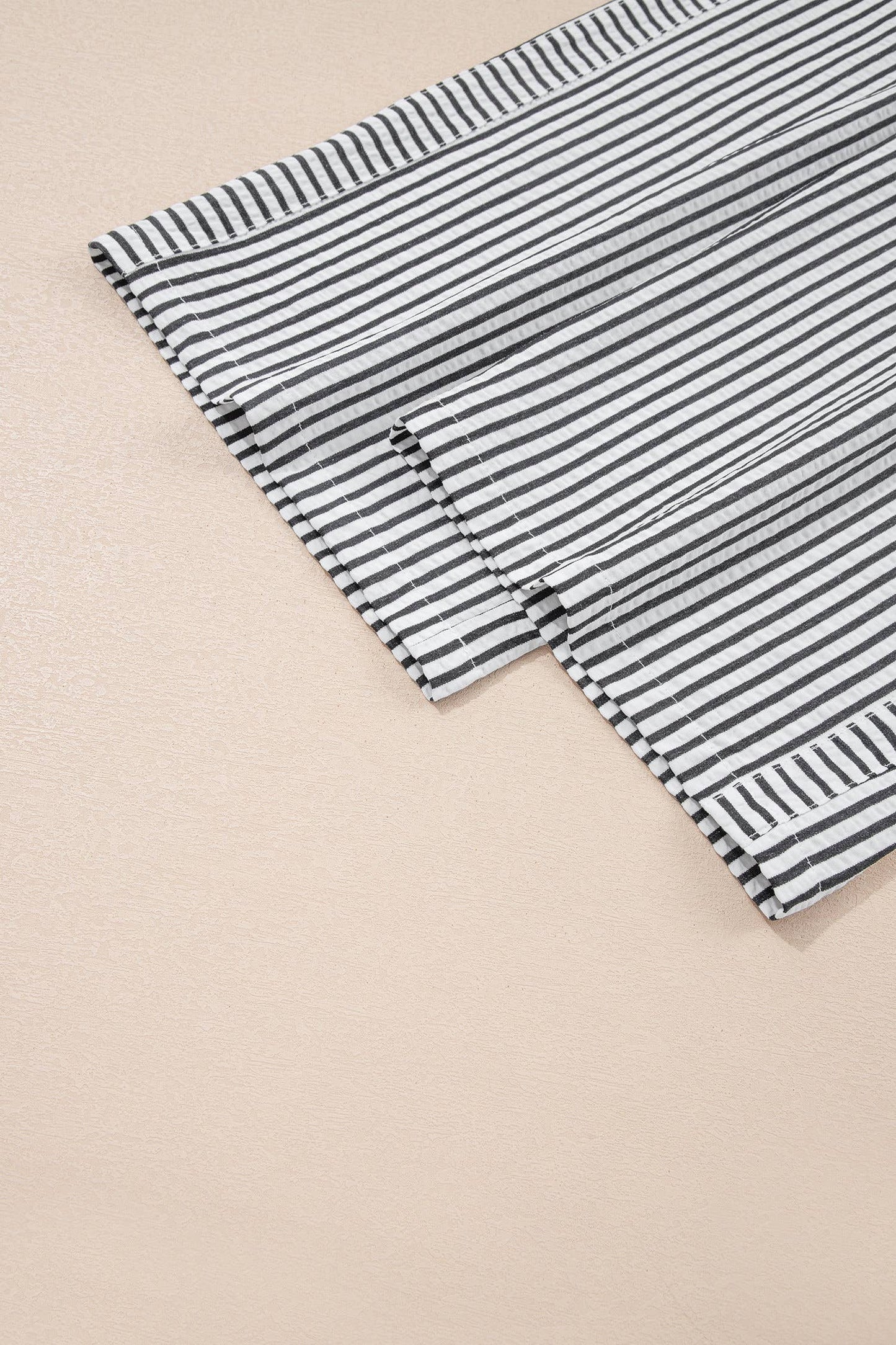 Stripe Wide Leg Casual Pants (S-4X)