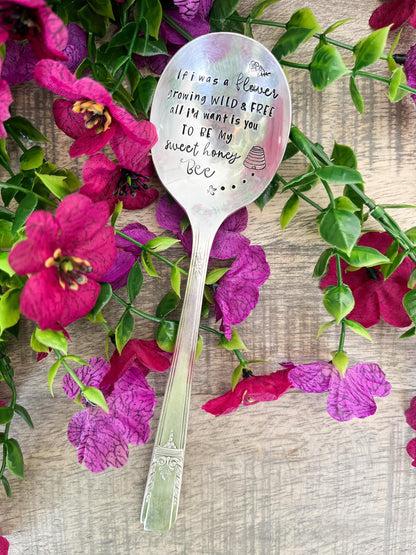 If I Was A Flower Song Vintage spoon