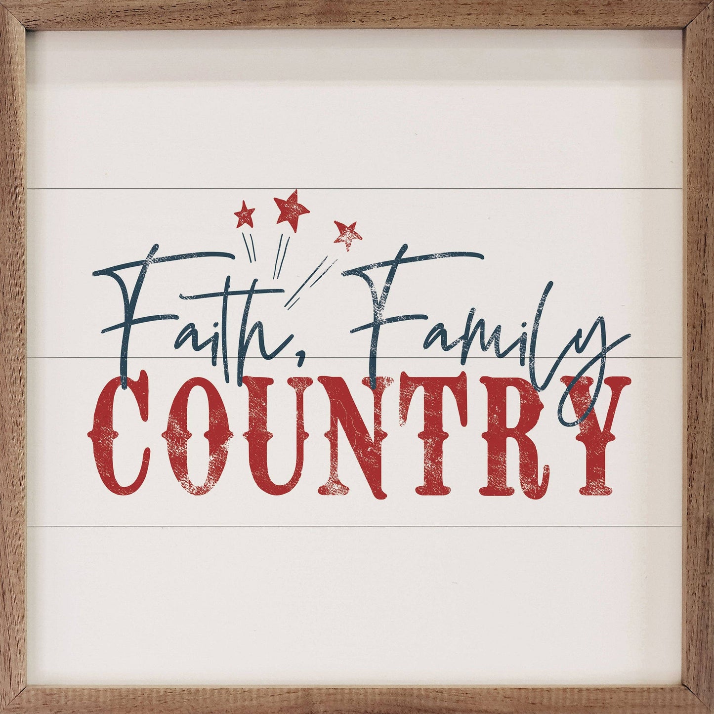 Faith Family Country White