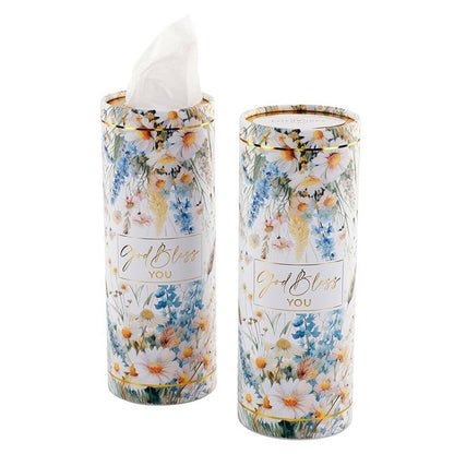 God Bless You tissues - Wildflowers