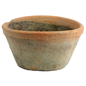 Rustic Terra Cotta Oval Pot - Lrg - Antique Red