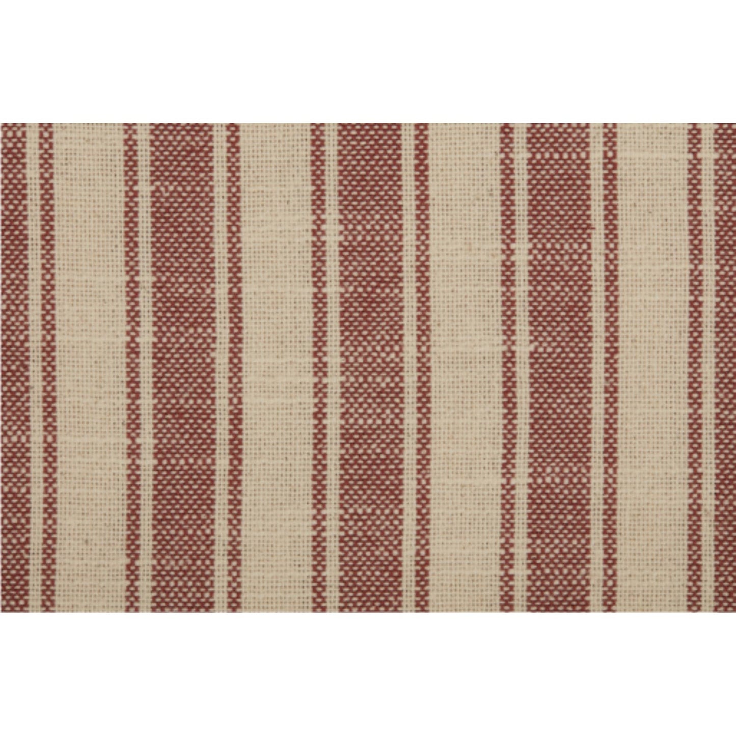 Market Place Red Ticking Stripe Pillow 20Lx20W
