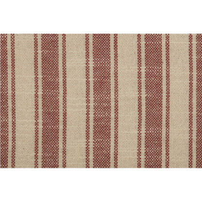 Market Place Red Ticking Stripe Pillow 20Lx20W