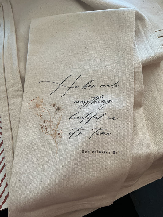 Ecclesiastes 3 Kitchen Towel