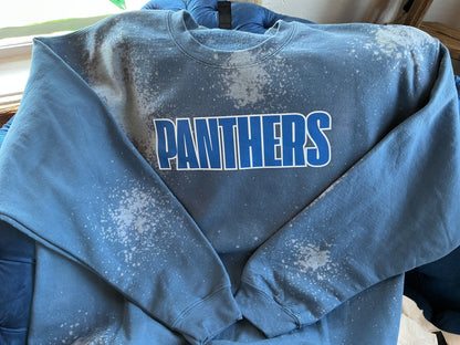 Bleached Indigo Panthers Sweatshirt