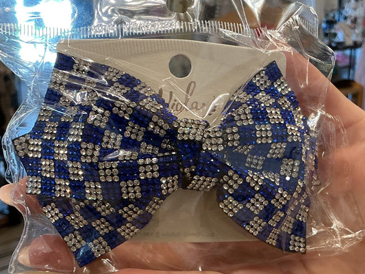 Sparkle Blue/Silver Bow
